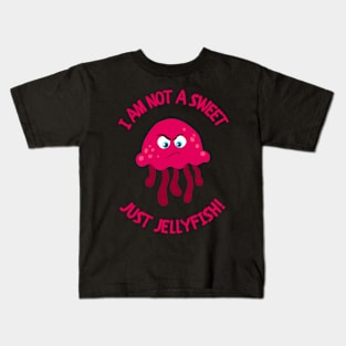 Am I Not A Sweet Jellyfish? Mauve Stinger Jellyfish Design Gift Ideas Evergreen Kids T-Shirt